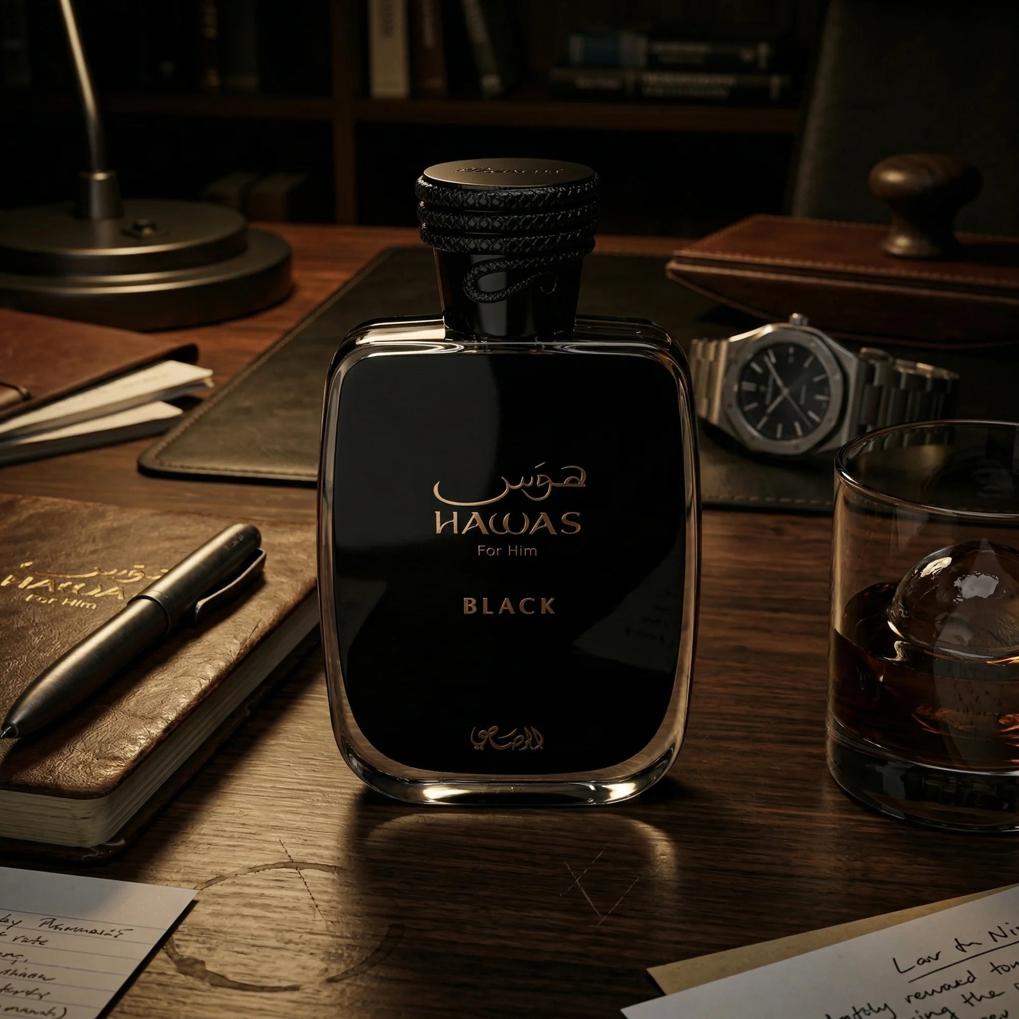 Rasasi Hawas Eau de Parfum for Men | Long-Lasting Fresh Woody Scent