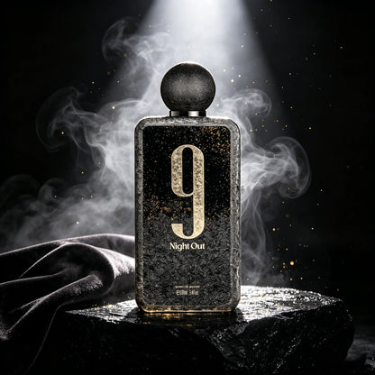 Afnan 9 PM Night Out Extrait de Parfum for Unisex – Oriental Spicy Fragrance, Perfect Gift for Women &amp; Men, 3.4 fl oz