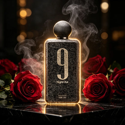 Afnan 9 PM Night Out Extrait de Parfum for Unisex – Oriental Spicy Fragrance, Perfect Gift for Women &amp; Men, 3.4 fl oz