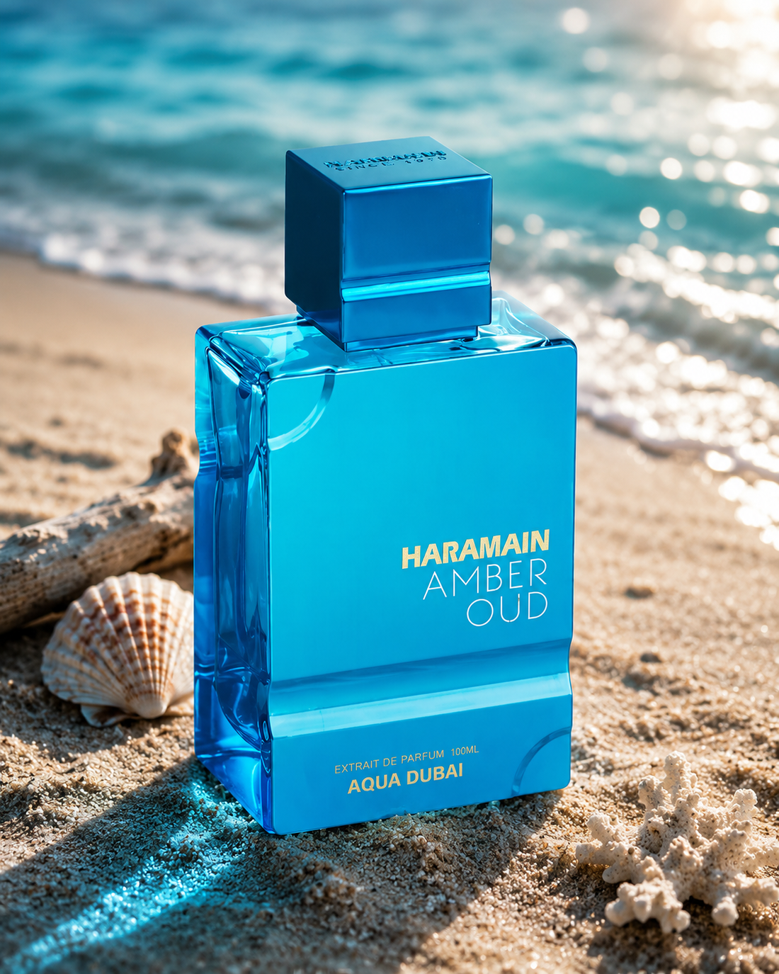 Al Haramain Amber Oud Aqua Fresh Eau de Parfum 100ml fruity amber perfume bottle