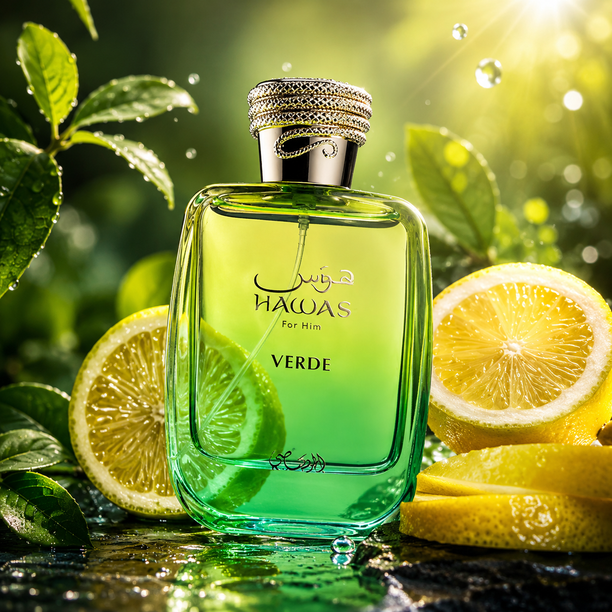 Rasasi Hawas Verde Eau de Parfum 100ml luxury perfume bottle