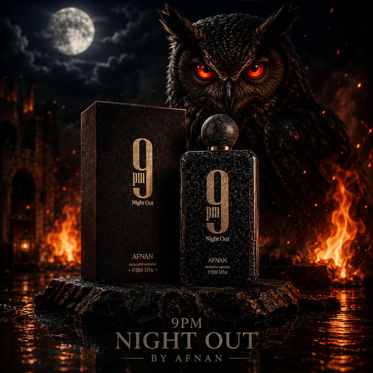 Afnan 9PM Night Out Eau de Parfum 100ml | Bold Men&